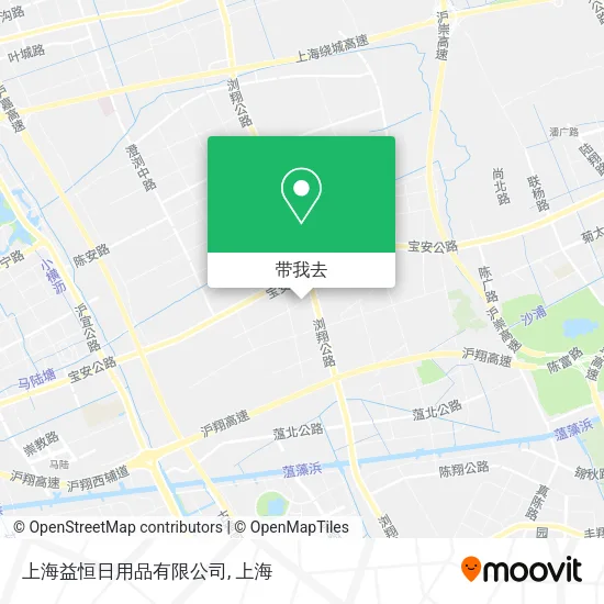 上海益恒日用品有限公司地图