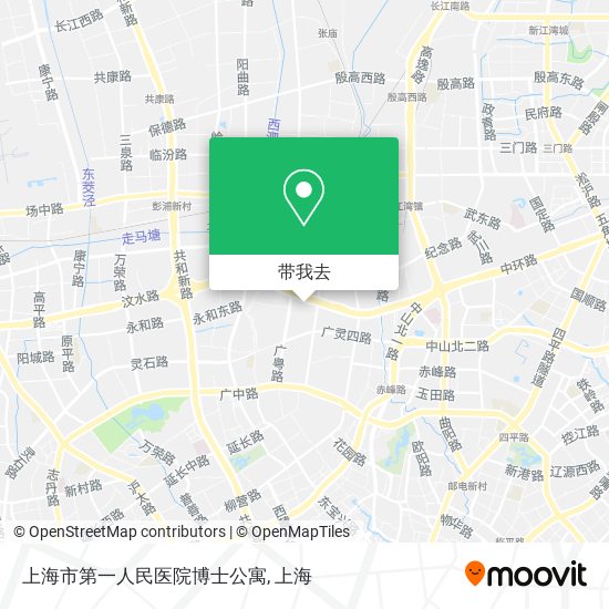 上海市第一人民医院博士公寓地图