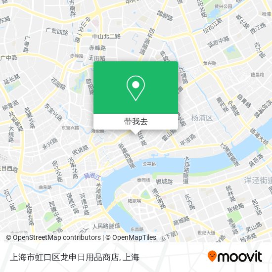 上海市虹口区龙申日用品商店地图