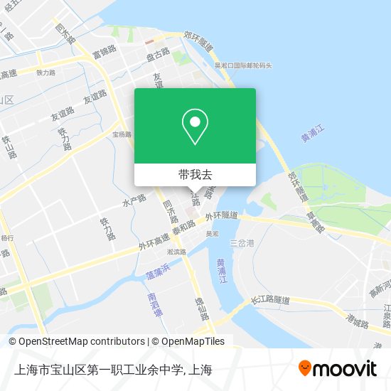 上海市宝山区第一职工业余中学地图