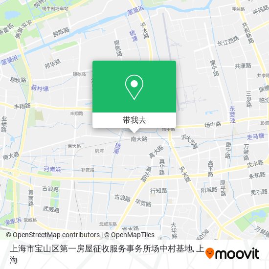 上海市宝山区第一房屋征收服务事务所场中村基地地图