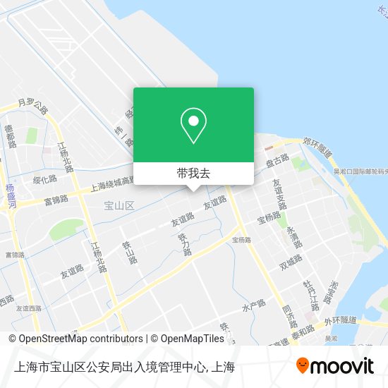 上海市宝山区公安局出入境管理中心地图
