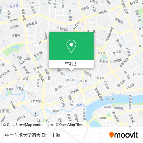 中华艺术大学宿舍旧址地图