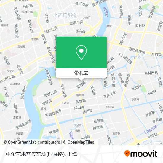 中华艺术宫停车场(国展路)地图