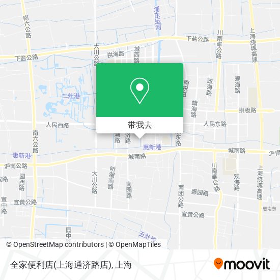 全家便利店(上海通济路店)地图