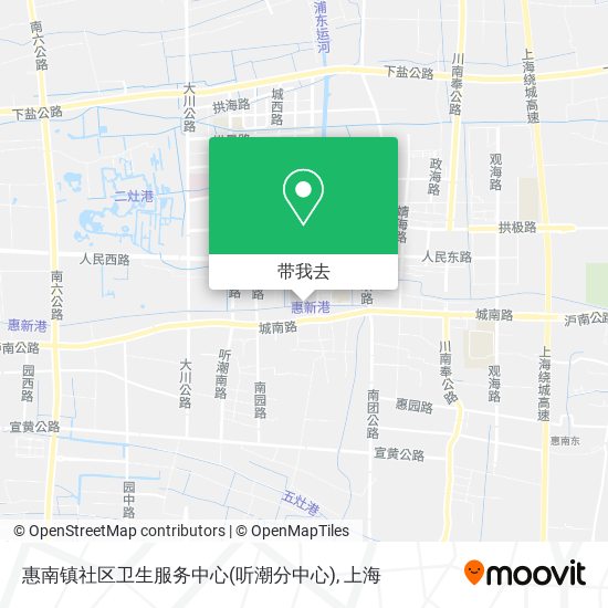 惠南镇社区卫生服务中心(听潮分中心)地图