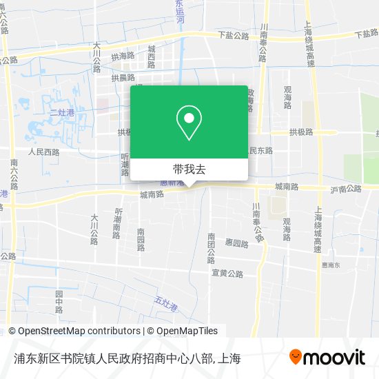 浦东新区书院镇人民政府招商中心八部地图