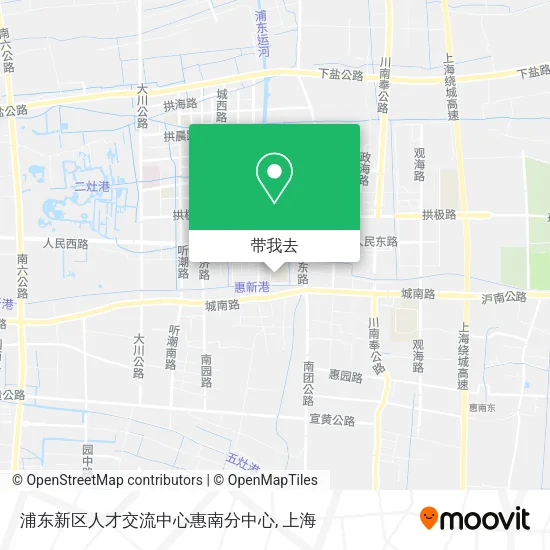 浦东新区人才交流中心惠南分中心地图