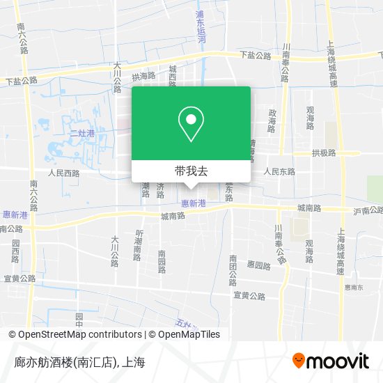 廊亦舫酒楼(南汇店)地图