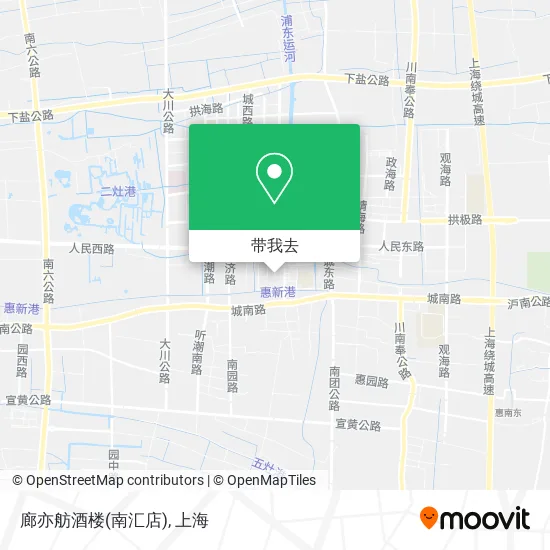廊亦舫酒楼(南汇店)地图