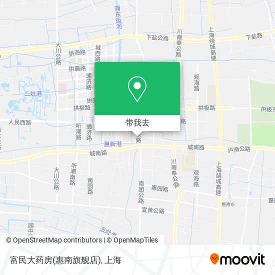 富民大药房(惠南旗舰店)地图