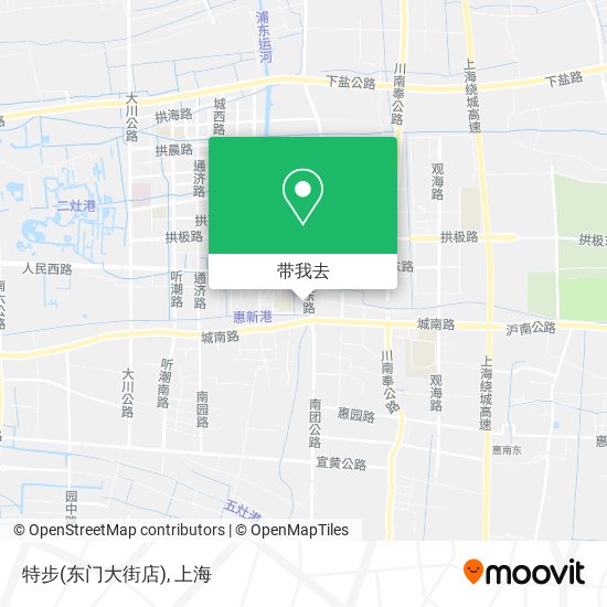 特步(东门大街店)地图