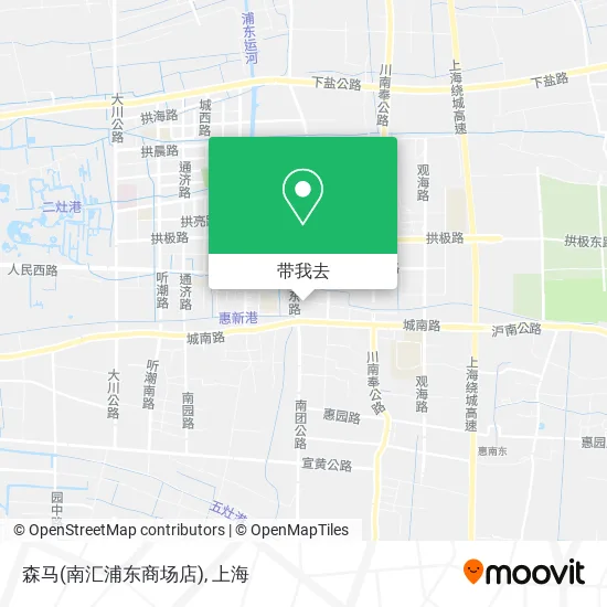 森马(南汇浦东商场店)地图