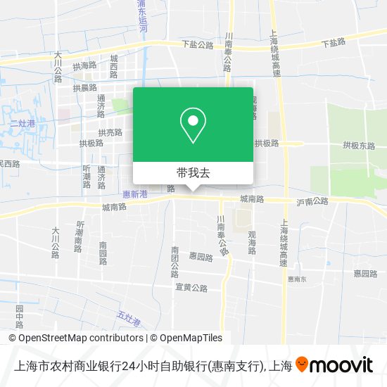 上海市农村商业银行24小时自助银行(惠南支行)地图