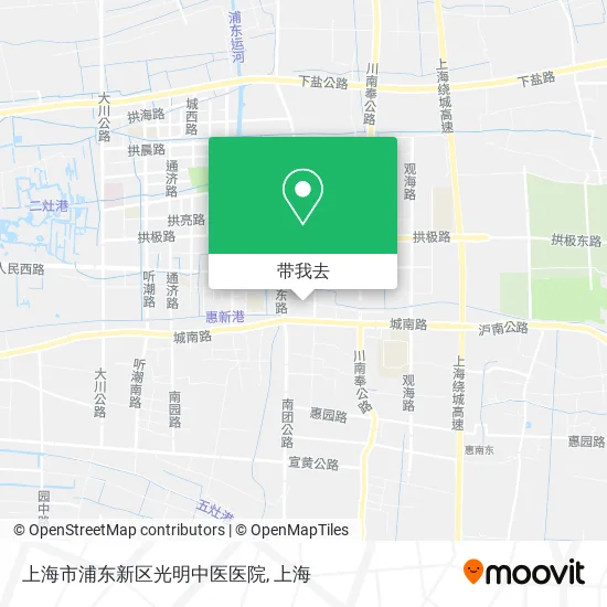 上海市浦东新区光明中医医院地图