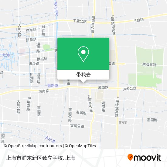 上海市浦东新区致立学校地图