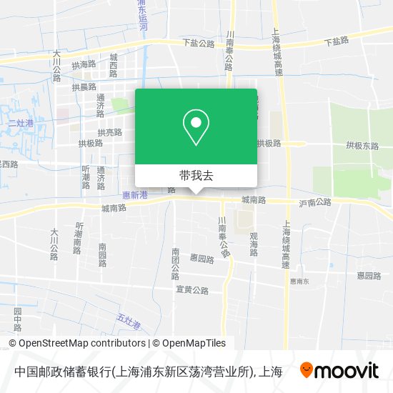 中国邮政储蓄银行(上海浦东新区荡湾营业所)地图