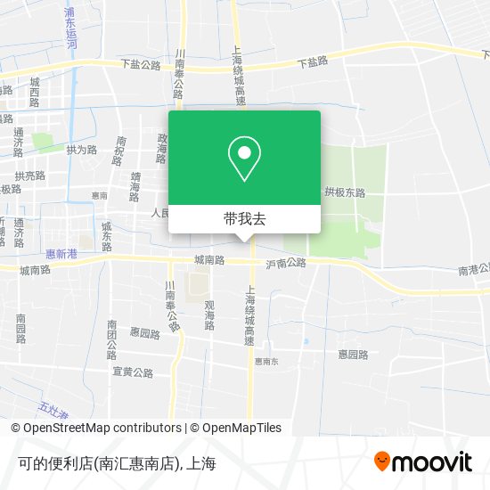 可的便利店(南汇惠南店)地图