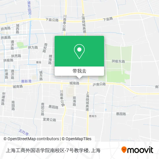 上海工商外国语学院南校区-7号教学楼地图