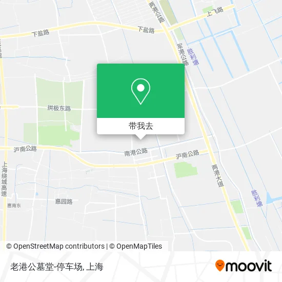 老港公墓堂-停车场地图