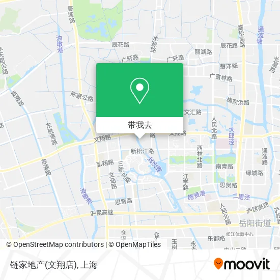 链家地产(文翔店)地图