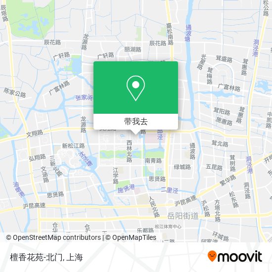 檀香花苑-北门地图