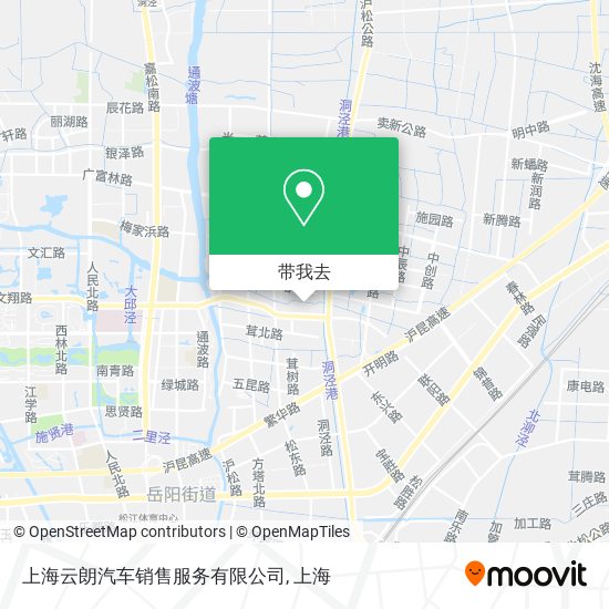 上海云朗汽车销售服务有限公司地图