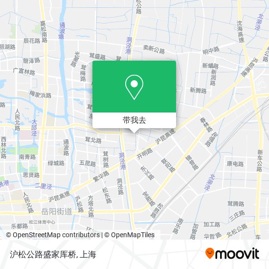 沪松公路盛家厍桥地图