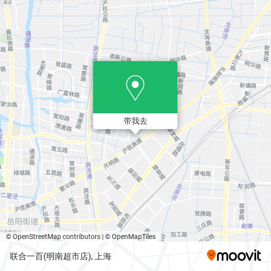 联合一百(明南超市店)地图