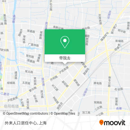 外来人口居住中心地图