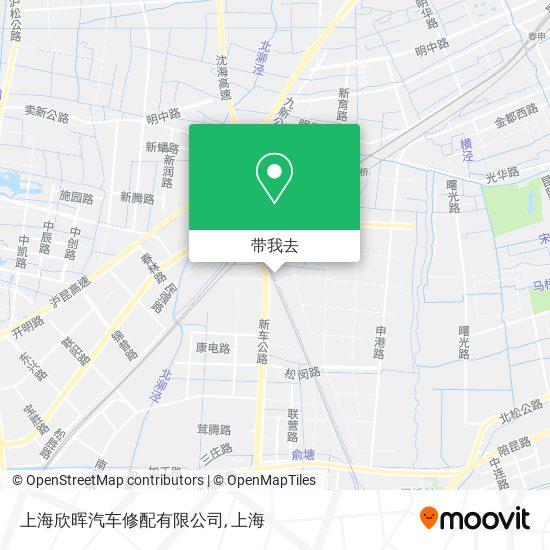 上海欣晖汽车修配有限公司地图