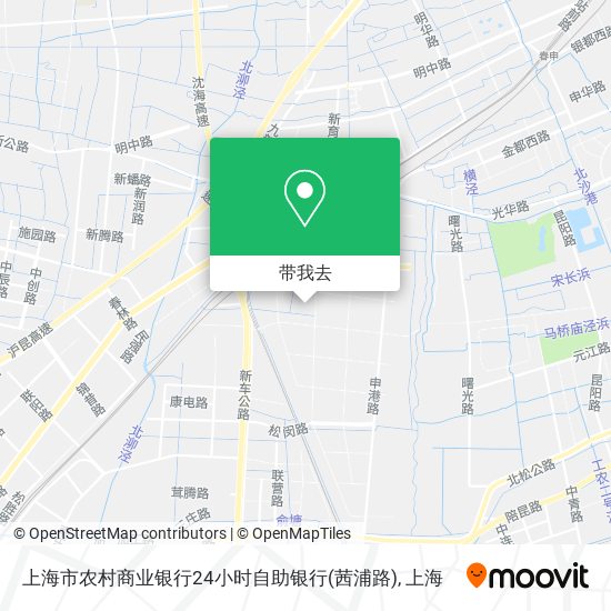 上海市农村商业银行24小时自助银行(茜浦路)地图