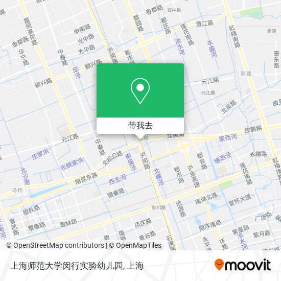 上海师范大学闵行实验幼儿园地图