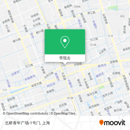 北桥青年广场-1号门地图