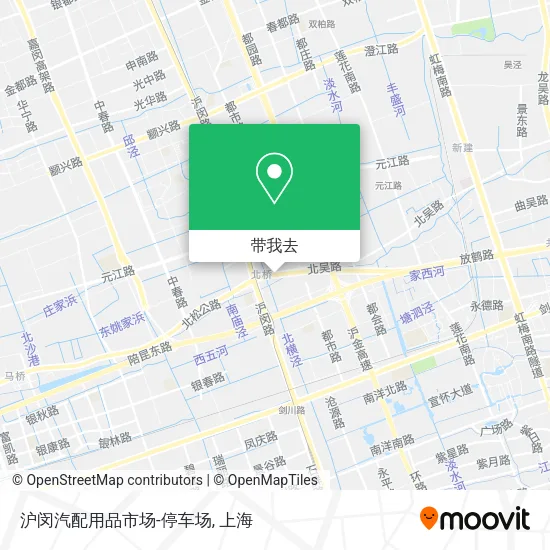 沪闵汽配用品市场-停车场地图
