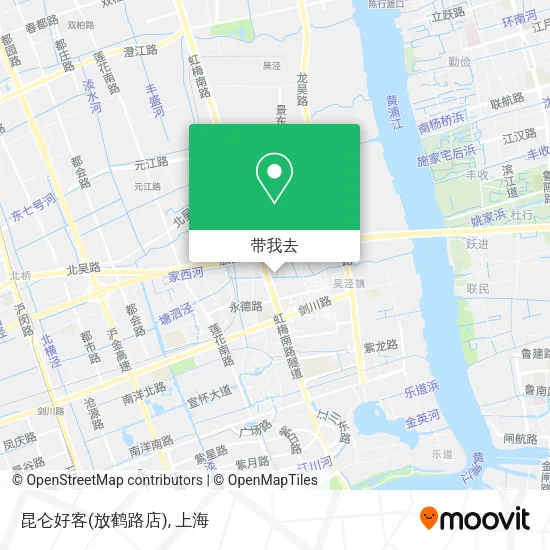 昆仑好客(放鹤路店)地图