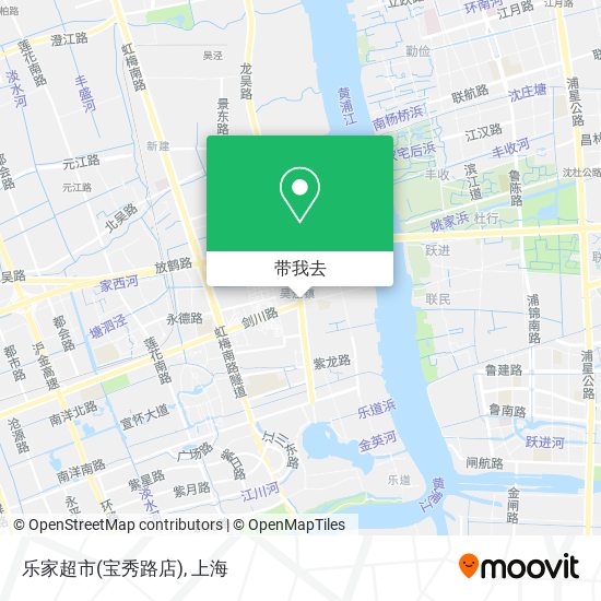 乐家超市(宝秀路店)地图