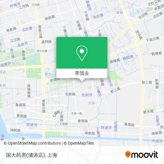 国大药房(浦涛店)地图