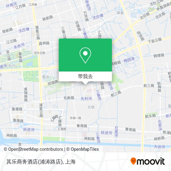 其乐商务酒店(浦涛路店)地图