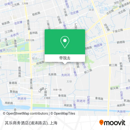 其乐商务酒店(浦涛路店)地图