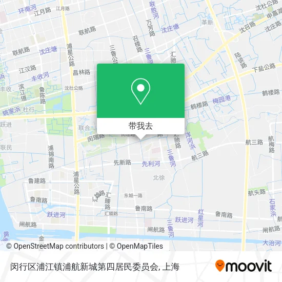 闵行区浦江镇浦航新城第四居民委员会地图