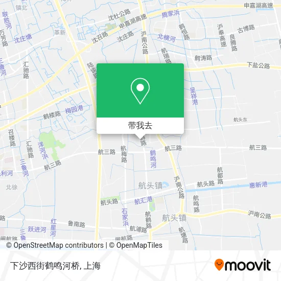 下沙西街鹤鸣河桥地图