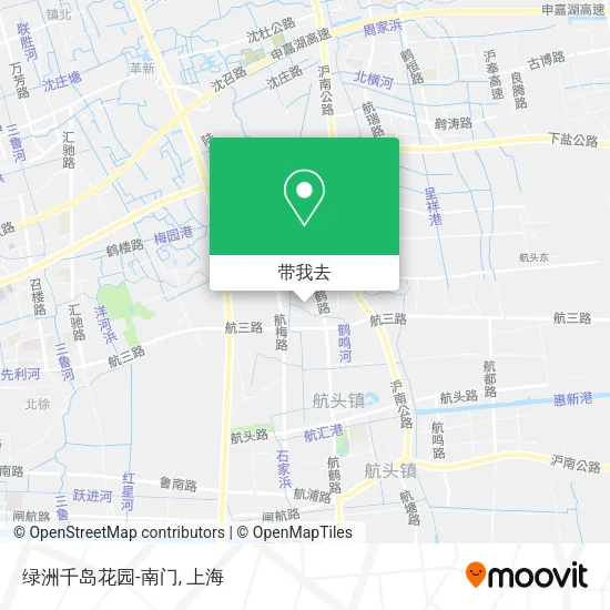 绿洲千岛花园-南门地图