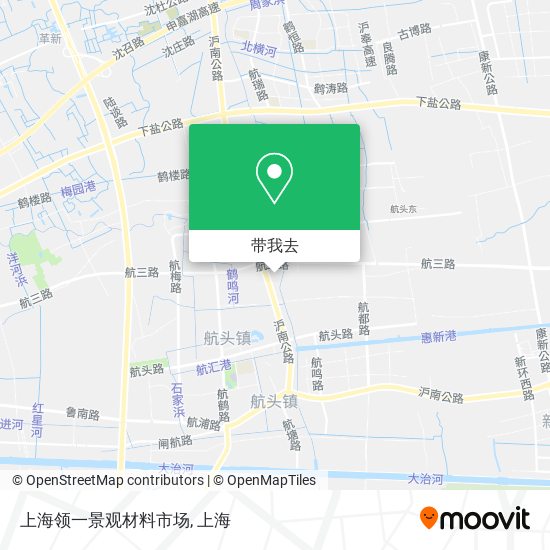 上海领一景观材料市场地图