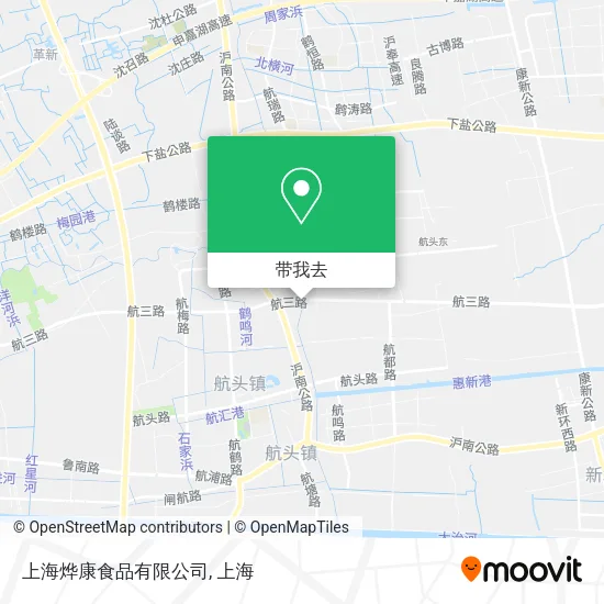 上海烨康食品有限公司地图