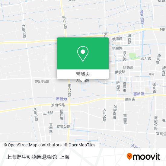 上海野生动物园悬猴馆地图