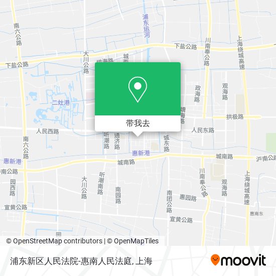 浦东新区人民法院-惠南人民法庭地图