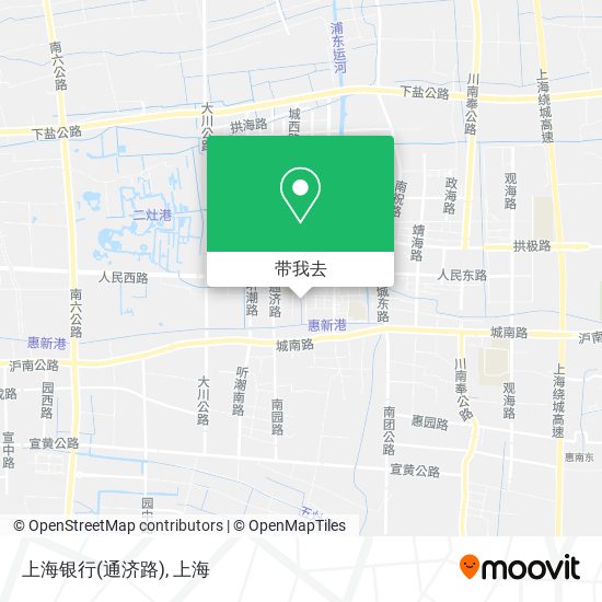 上海银行(通济路)地图