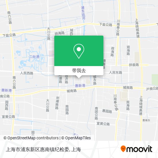 上海市浦东新区惠南镇纪检委地图
