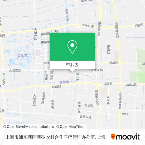 上海市浦东新区新型农村合作医疗管理办公室地图